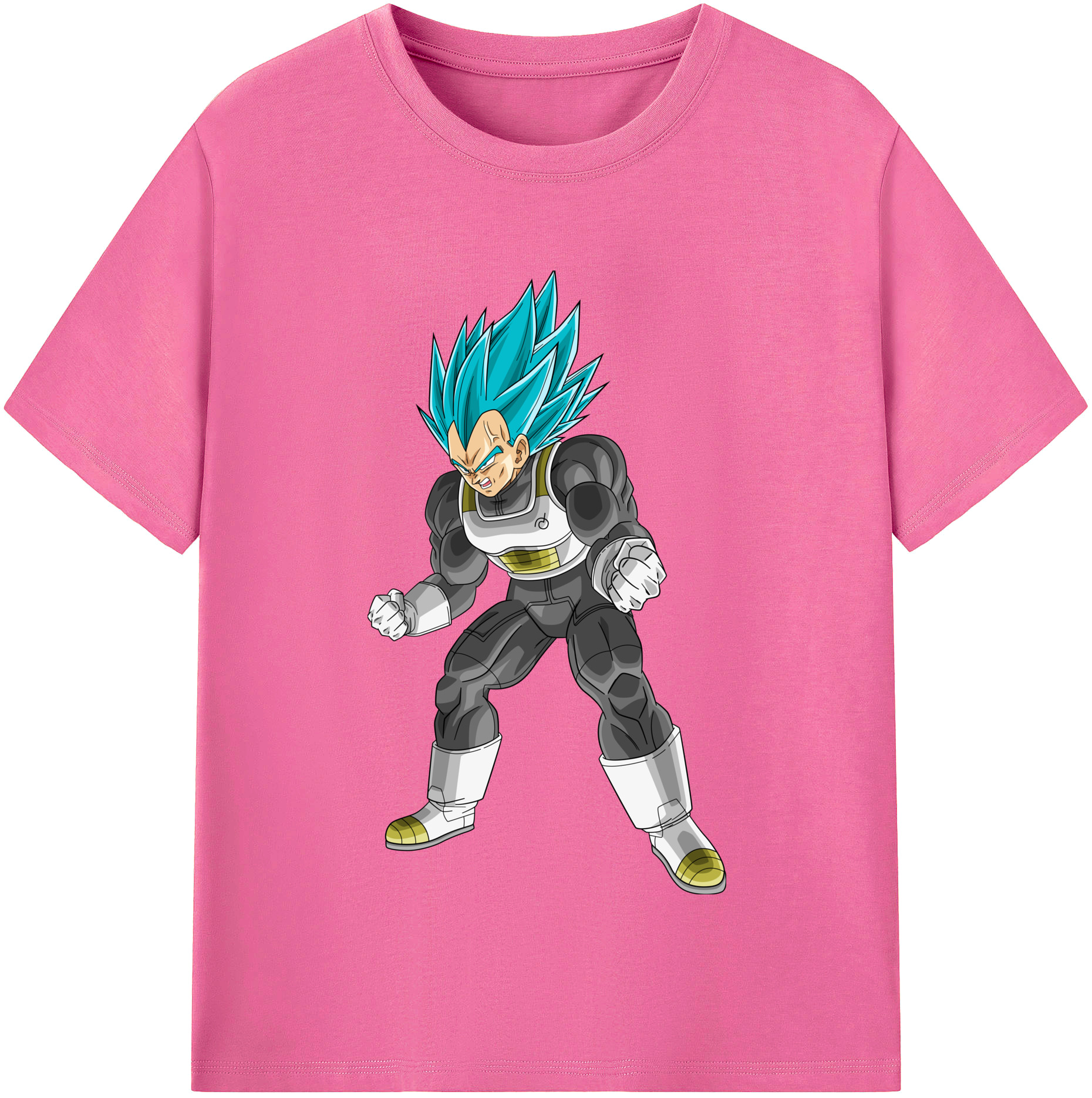 （画像用） ドラゴンボール ベジータ四世（Bejīta Yonsei）DRAGON BALL Vegeta IV レディースカジュアルプリントTシャツ（綿100％）